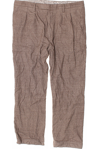 BALDESSARINI Teplé Pánské Kalhoty Vlněné Hnědé Vel. 54