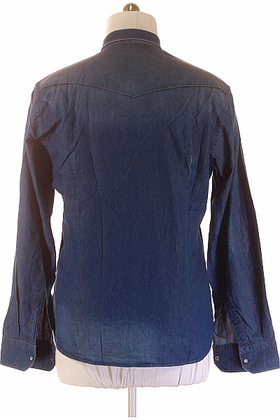 BOMBOOGIE Riflová Pánská Košile Modrá Vel. XL | BOMBOOGIE | obrázek 2