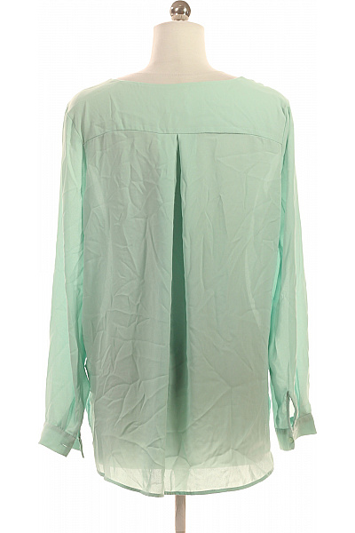 VILA Dámská světle zelená průhledná společenská volná košile dlouhý rukáv Vel. S | VILA | obrázek 2