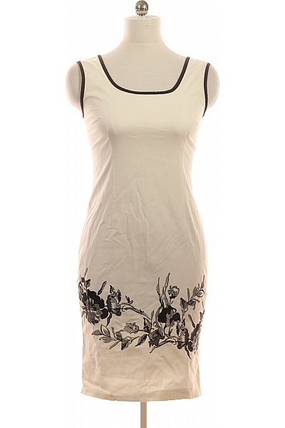 Pouzdrové šaty květované elegantní letní bavlněné Vel. 46 | Unimoda | obrázek 2