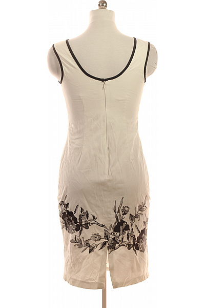 Pouzdrové šaty květované elegantní letní bavlněné Vel. 46 | Unimoda | obrázek 3