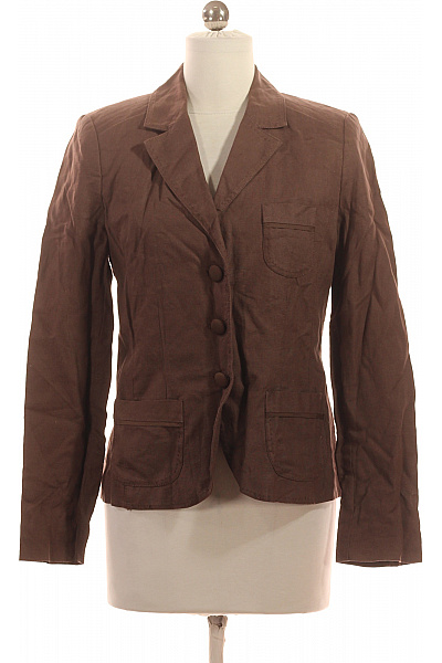 S.OLIVER Dámské Blejzr Lněný Hnědý Vel. 36