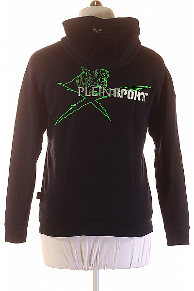 PLEIN SPORT Sportovní Pánská Mikina Modrá | PLEIN SPORT | obrázek 3