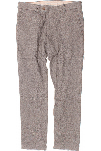 Carl Gross Teplé Pánské Kalhoty Vlněné Šedé Vel. 48