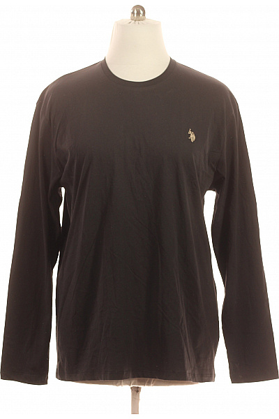 U.S.POLO ASSN. Pánské černé tričko s dlouhým rukávem a výšivkou basic Velikost 3xl | U.S.POLO ASSN. | obrázek 2