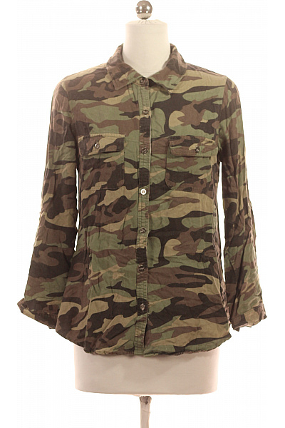 Vzorovaná Dámská Košile Khaká Vel. M | Unimoda | obrázek 2