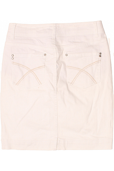 Tchibo Džínová  Sukně Bílá Second hand Vel. 36 | Tchibo | obrázek 3