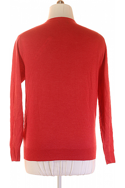 Pánský Pulovr Meriný Červený HACKETT Second hand Vel. XL | HACKETT | obrázek 2