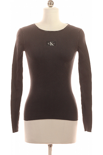 Calvin Klein Jednoduché Dámské Tričko Černé Second Hand Vel. XS