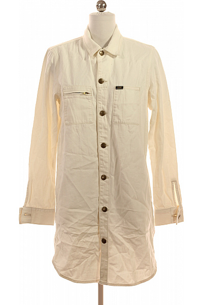 Lee  Dámská krémová košilová tunika dlouhý rukáv s kapsami Velikost XS | Lee  | obrázek 2