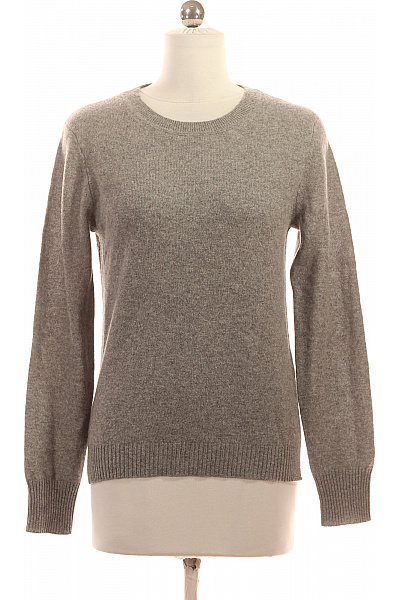 Dámský Svetr Kašmírový Šedý Second hand Vel. 36 | Dine'n Dance | obrázek 2