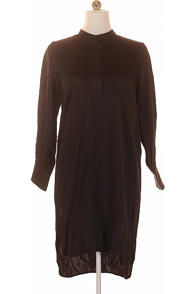 Ichi Dámské černé tunikové šaty s dlouhým rukávem a plisováním Velikost 38 | Ichi | obrázek 2