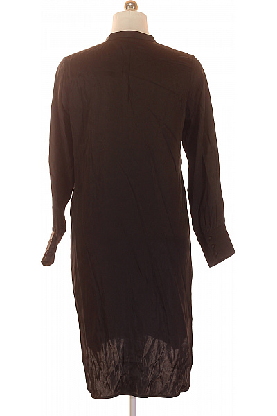 Ichi Dámské černé tunikové šaty s dlouhým rukávem a plisováním Velikost 38 | Ichi | obrázek 3