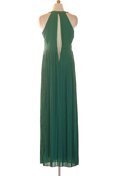 TFNC zelené společenské šaty dlouhé plisované s rozparkem Vel. 12 | TFNC | obrázek 2