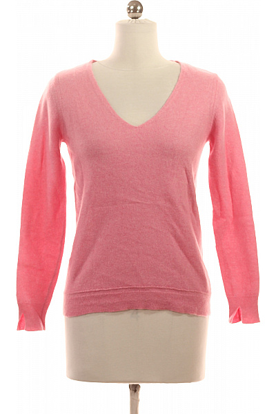 Dámský Svetr Kašmírový Růžový Second hand Vel. L | LAWRENCE GREY | obrázek 2