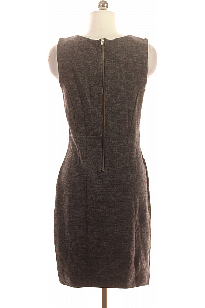 BANANA REPUBLIC Šedé úpletové pouzdrové šaty ke kolenům jednoduché denní Velikost 6 | BANANA REPUBLIC | obrázek 3