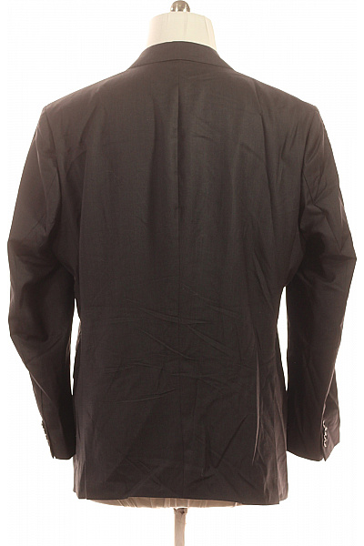 Vlněné společenské sako tmavě šedé elegantní business jednořadé Vel. 58 | Unimoda | obrázek 2