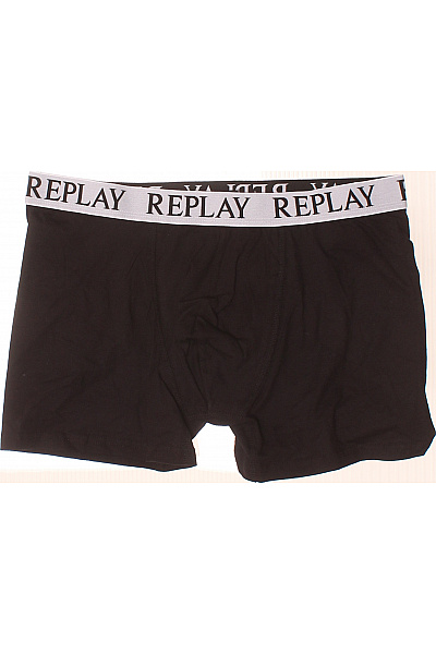 REPLAY Pánské Spodní Prádlo Bavlněné Černé | REPLAY | obrázek 2