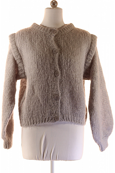 Dámský Cardigan Alpacový Šedý Vel. S | MADE IN ITALY | obrázek 2