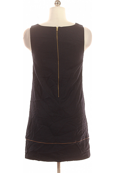 Miss Selfrdige Černé lněné šaty tílkové jednoduché rovné mini Vel. 34 | Miss Selfrdige | obrázek 2