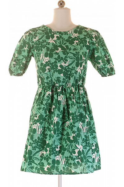  Šaty s Květinovým Potiskem Zelené TRENDYOL Second hand Vel. 36 | TRENDYOL | obrázek 2