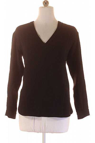 Other Stories Dámská černá Halenka S Dlouhým Rukávem A Výstřihem Do V Velikost 36