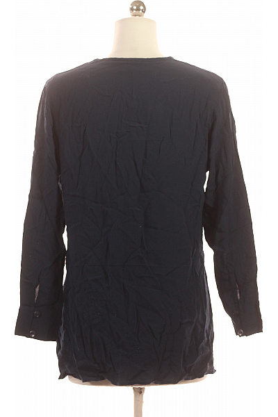 Kaffe Dámská tmavě modrá tuniková halenka s výstřihem do V a 3/4 rukávem Vel. S | Kaffe | obrázek 2