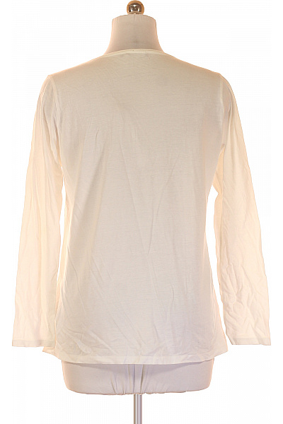 BRAX Dámská bílá společenská halenka s dlouhým rukávem a kamínky Vel. 42 | BRAX | obrázek 2