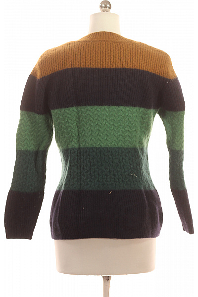 s.OLIVER Dámský pruhovaný vlněný pulovr s copánkovým vzorem podzimní Vel. M | s.OLIVER | obrázek 2