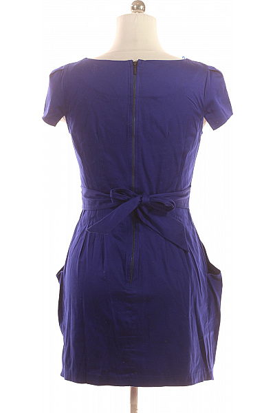 Closet dámské šaty krátký rukáv modré volnočasové elegantní s kapsami Velikost 12 | Closet | obrázek 2