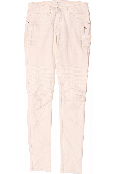 Boyfriend Dámské Džíny Bílé Second Hand Vel. 34