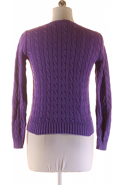 Dámský Svetr Fialový Ralph Lauren Second hand Vel. M | Ralph Lauren | obrázek 2