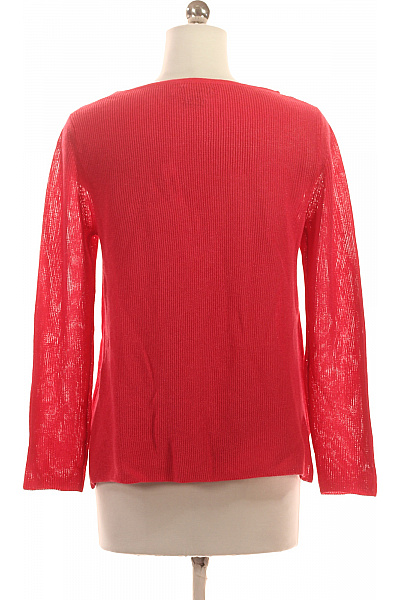 massimo dutti Dámská červená pletená halenka s dlouhým rukávem lodičkový výstřih Velikost S | massimo dutti | obrázek 3