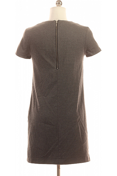 Mohito Šedé dámské mikinové šaty krátký rukáv rovný střih s kapsami Velikost 32 | Mohito | obrázek 3