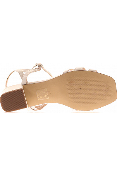 Dámské Sandály Kožené Bílé Vel. 38 | Unimoda | obrázek 3