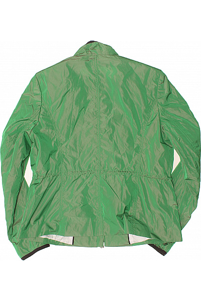 DANIEL HECHTER Dámská zelená lesklá šusťáková přechodová bunda se zipem lehká do pasu Vel. 42 | DANIEL HECHTER | obrázek 3