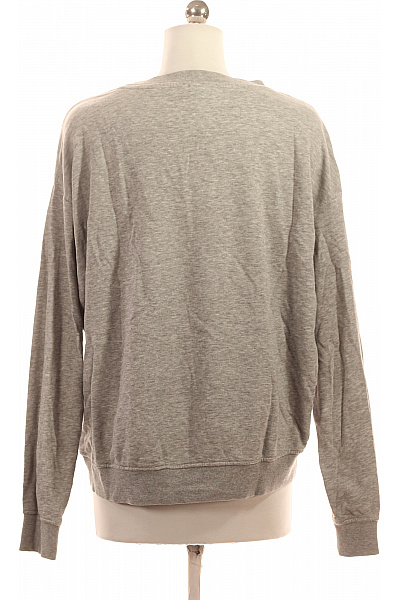 HM  Dámská šedá mikina crewneck s dlouhým rukávem zkrácená Velikost S | HM  | obrázek 3