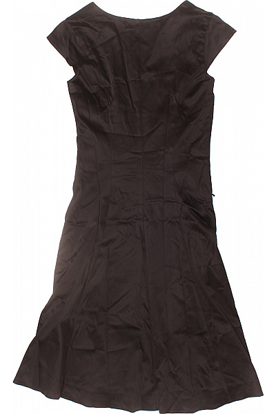 InWear Dámské hnědé saténové zavinovací šaty krátký rukáv elegantní Velikost 34 | InWear | obrázek 2