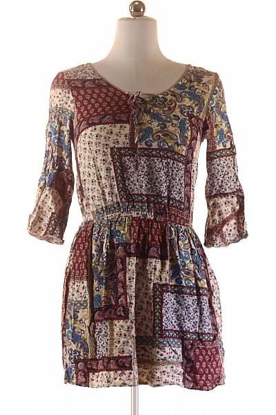 Letní  Šaty Barevné Cropp Second hand Vel. M | cropp | obrázek 2