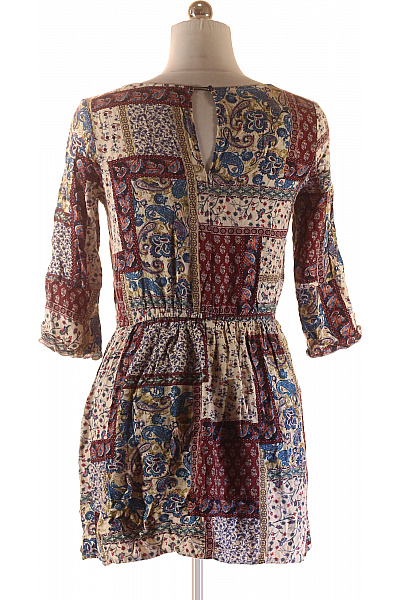 Letní  Šaty Barevné Cropp Second hand Vel. M | cropp | obrázek 3