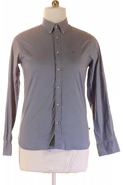 TOMMY HILFIGER Pánská Košile Modrá Second hand Vel. L | TOMMY HILFIGER | obrázek 2