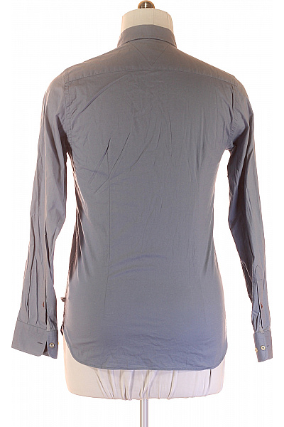 TOMMY HILFIGER Pánská Košile Modrá Second hand Vel. L | TOMMY HILFIGER | obrázek 3