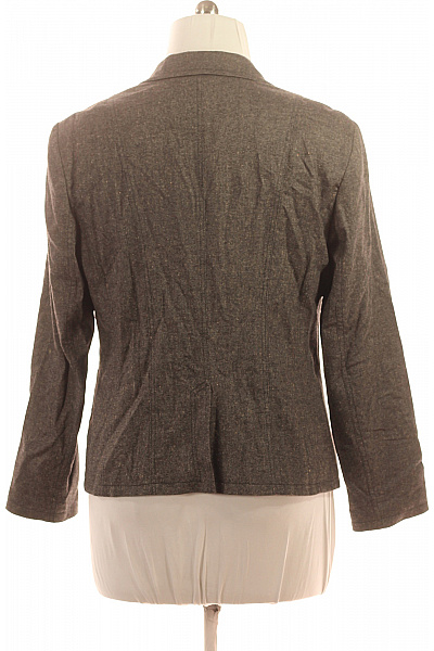 TAIFUN Hnědý vlněný blejzr vypasovaný elegantní podzimní zimní na běžné nošení Velikost 44 | TAIFUN | obrázek 2