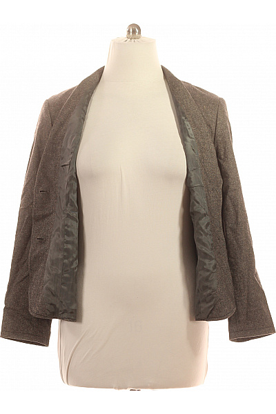 TAIFUN Hnědý vlněný blejzr vypasovaný elegantní podzimní zimní na běžné nošení Velikost 44 | TAIFUN | obrázek 3