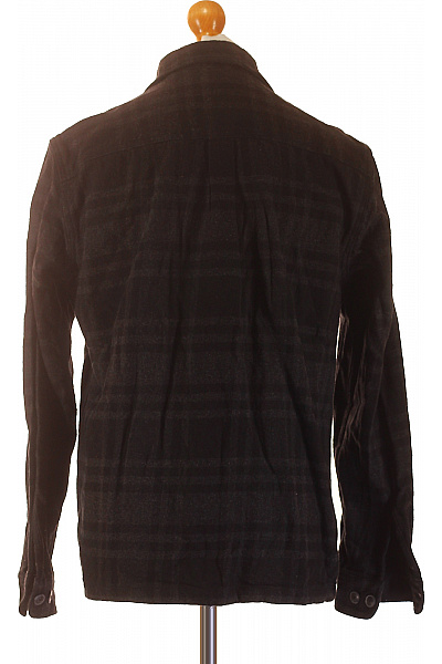 JACK & JONES Pánská bavlněná flanelová kostkovaná tmavá košile dlouhý rukáv ležérní Vel. l | JACK & JONES | obrázek 3