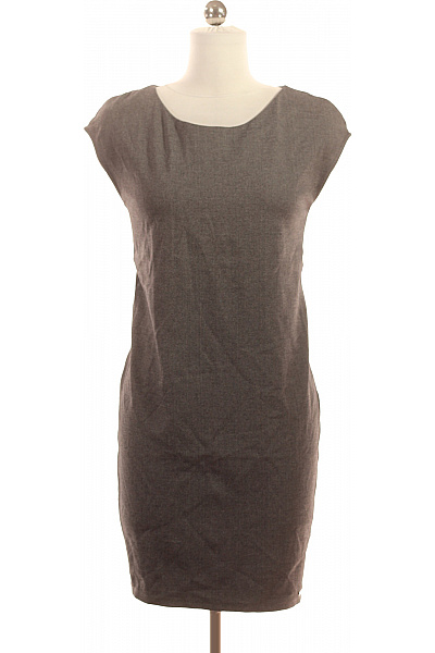Mohito Šedé Dámské Letní šaty úpletové Jednoduché Rovné Ke Kolenům Velikost XS