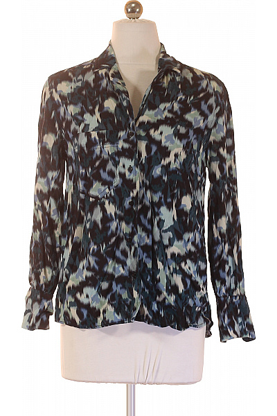 MANGO Dámská košile s dlouhým rukávem vzorovaná modrá Vel. XS | MANGO | obrázek 2