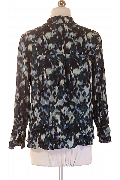 MANGO Dámská košile s dlouhým rukávem vzorovaná modrá Vel. XS | MANGO | obrázek 3