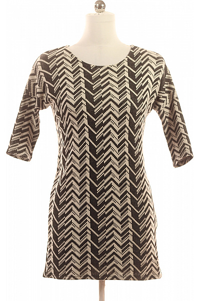 Amisu Tričkové  Šaty Černobílé Second hand Vel. 34 | Amisu | obrázek 2