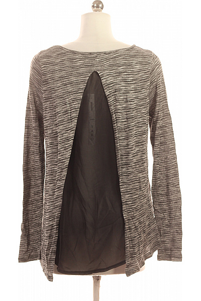 Terranova Dámská pletená halenka šedá černobílá pruhovaná dlouhý rukáv Vel. S | Terranova | obrázek 2